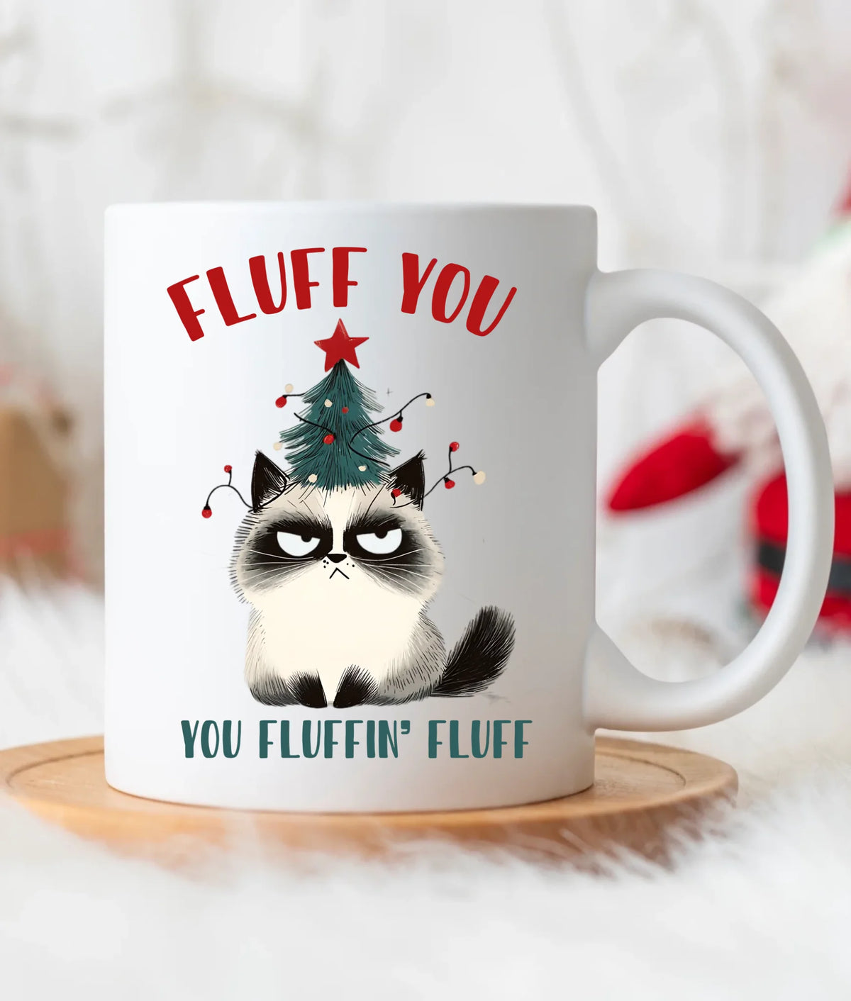 Kubek świąteczny - Fluff You BN10