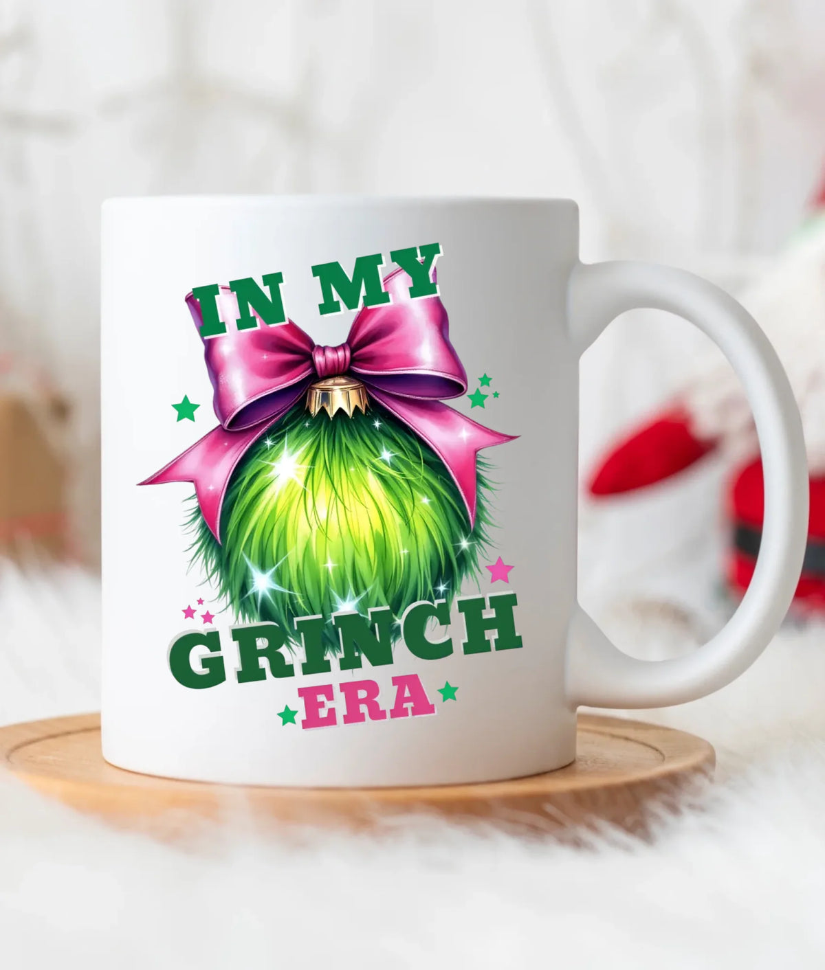 Kubek świąteczny - In my Grinch era BN26