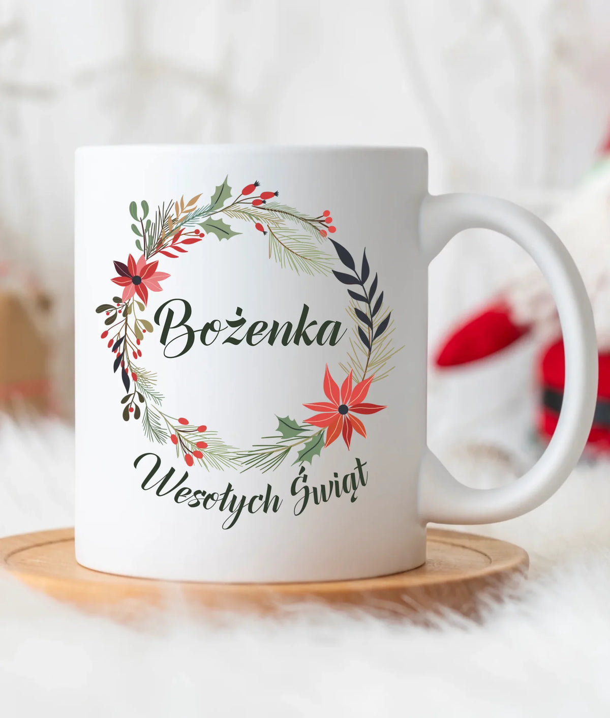 Kubek świąteczny - Wesołych Świąt - personalizowany BN19