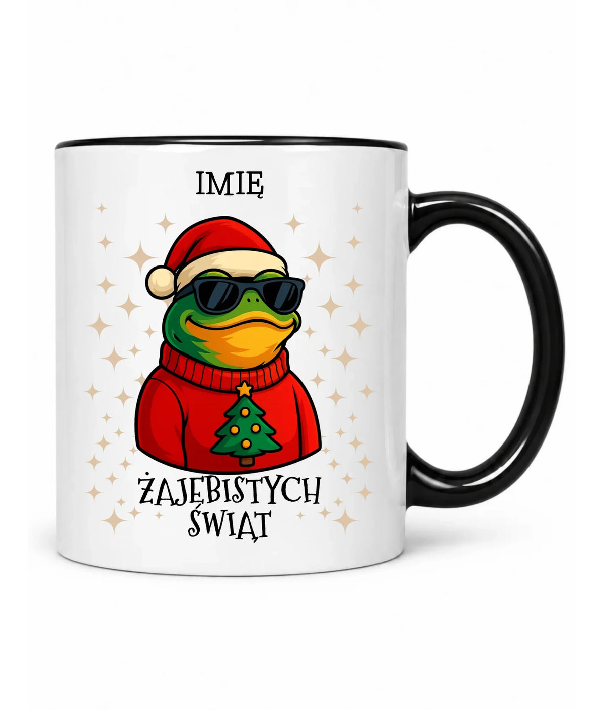 Kubek świąteczny - Żajebistych Świąt - personalizowany BN144