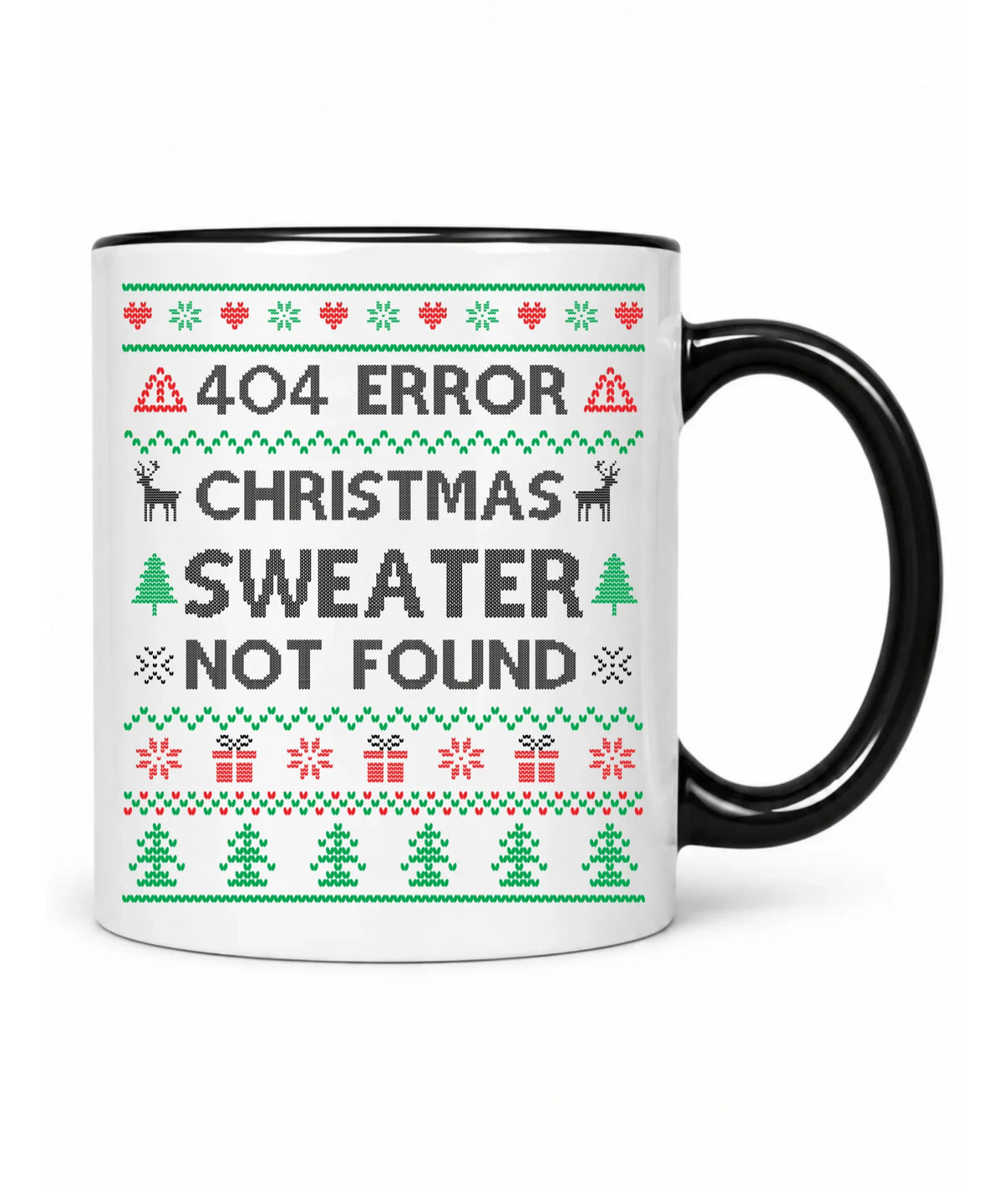 Kubek świąteczny - Error 404 Christmas sweater not found BN107