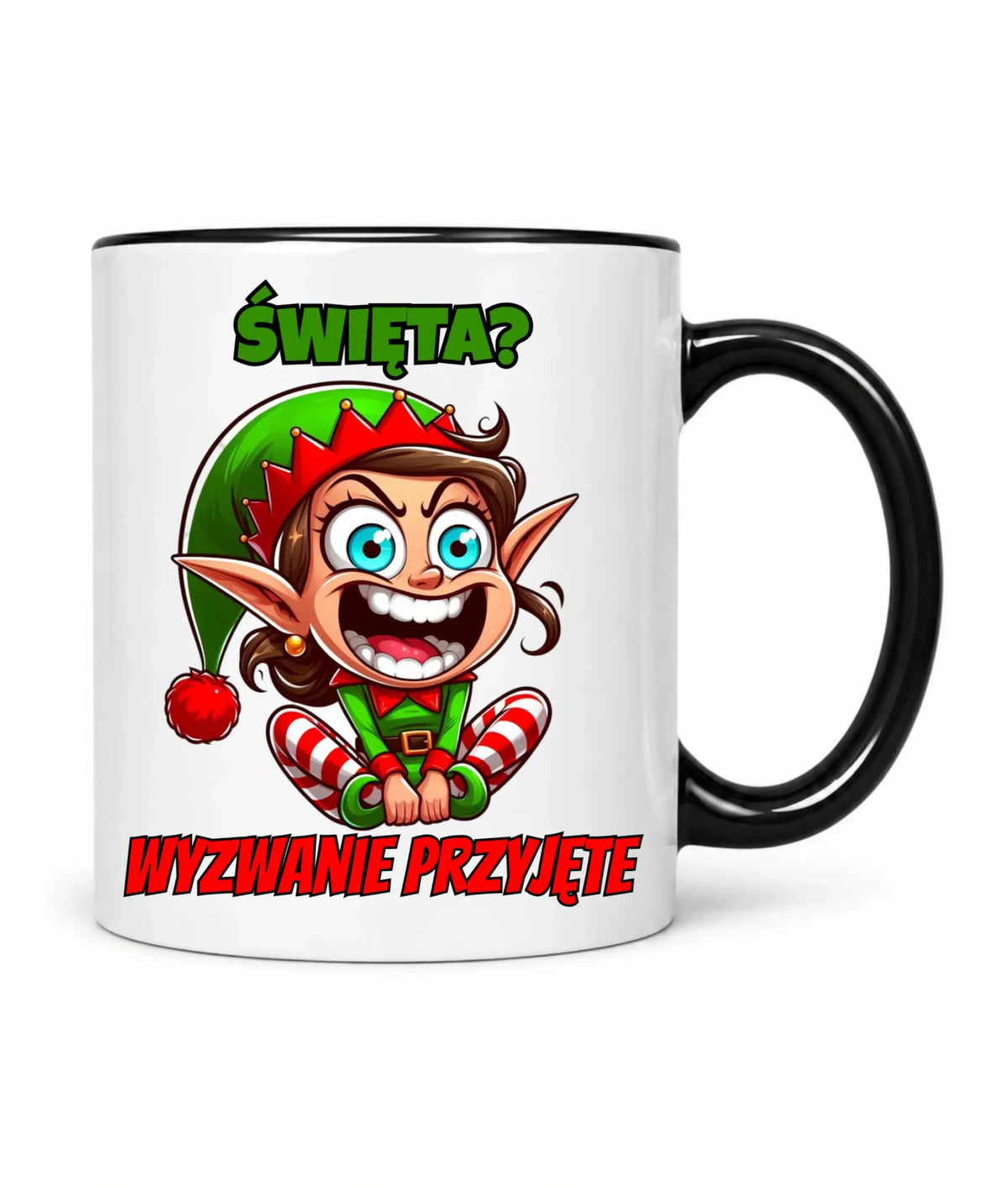 Kubek świąteczny - Skrzat Wyzwanie przyjęte BN100