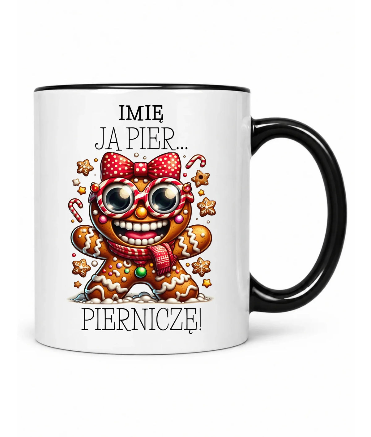 Kubek świąteczny - Babeczka Ja pierniczę - personalizowany BN95