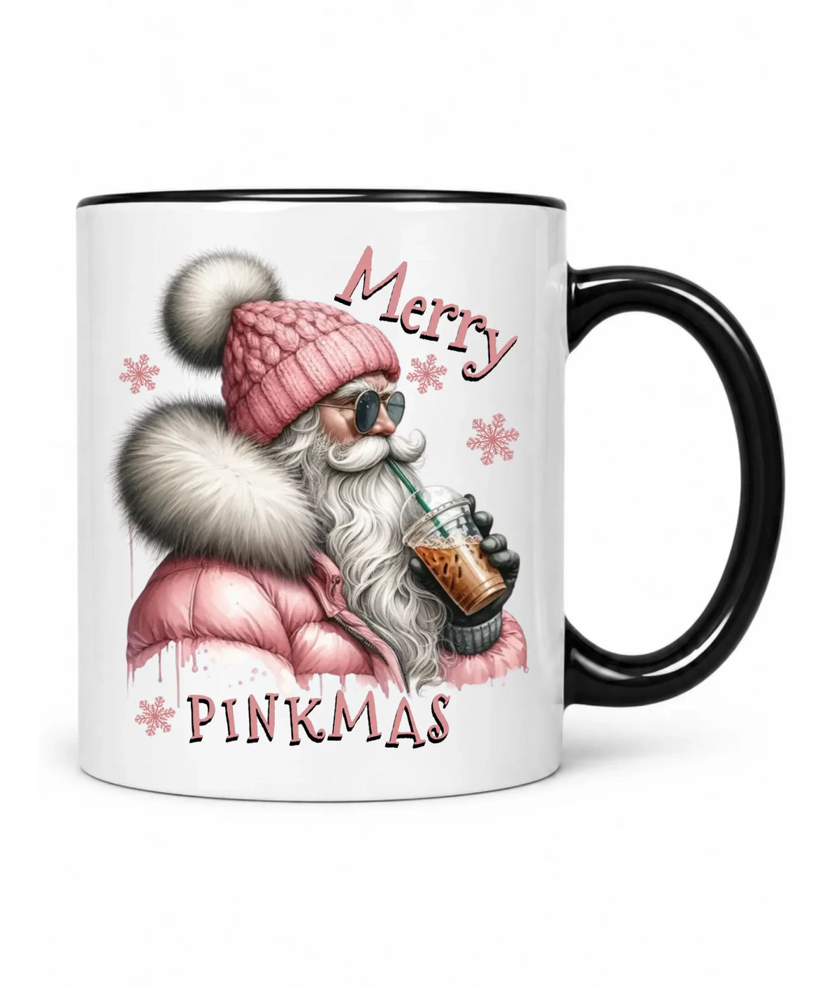 Kubek świąteczny - Różowe Święta - Merry pinkmas BN117