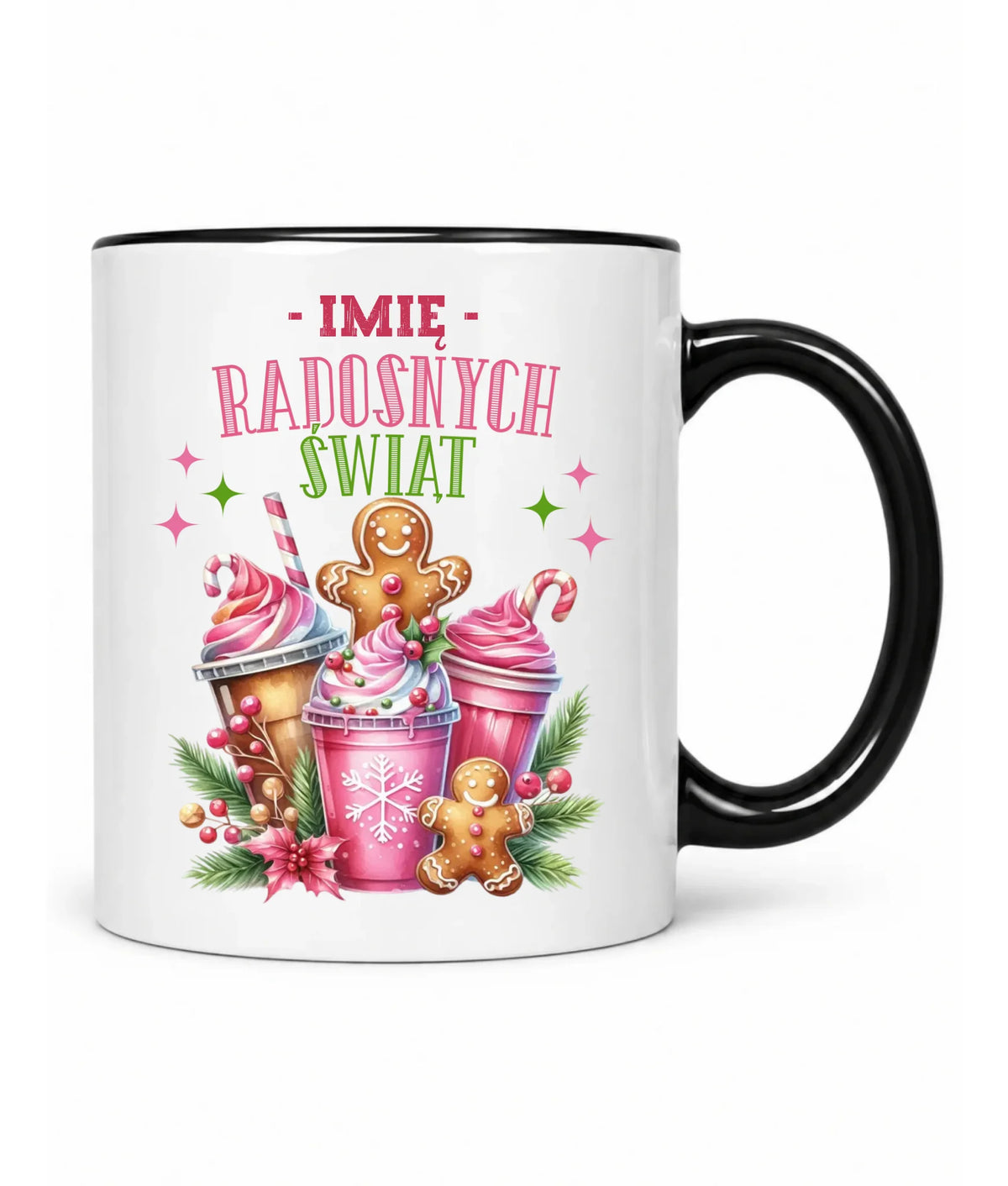 Kubek świąteczny - Radosnych Świąt - personalizowany BN58