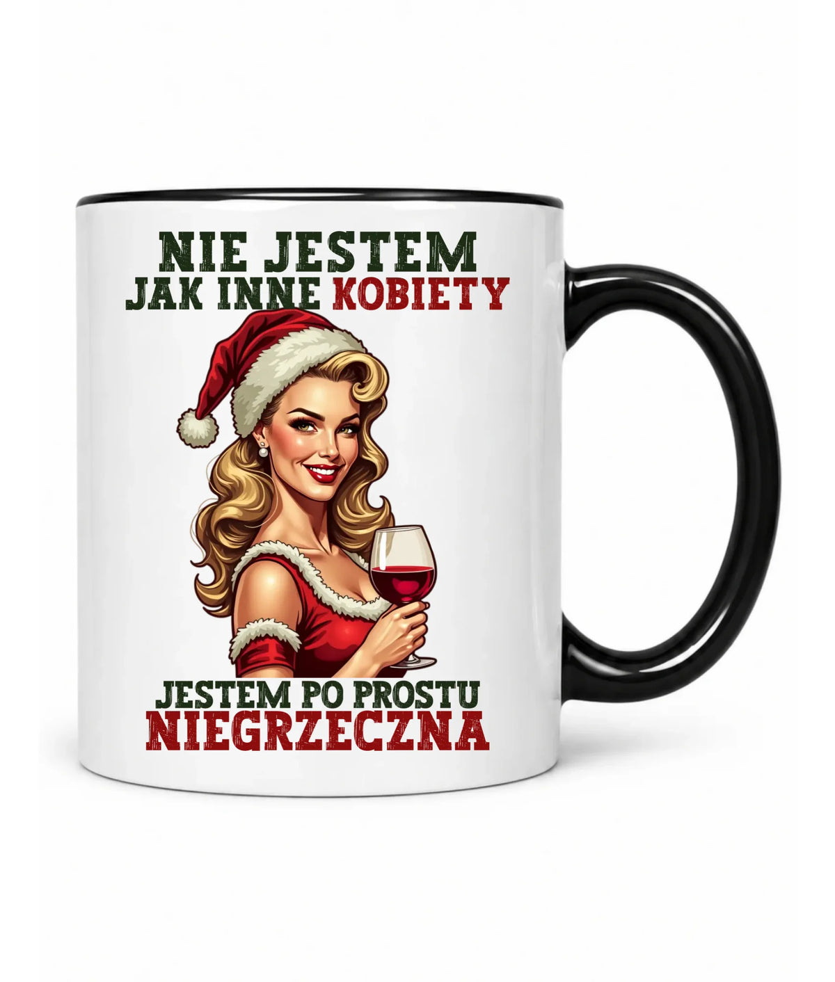 Kubek świąteczny - prezent dla niej - Nie jestem jak inne kobiety BN03