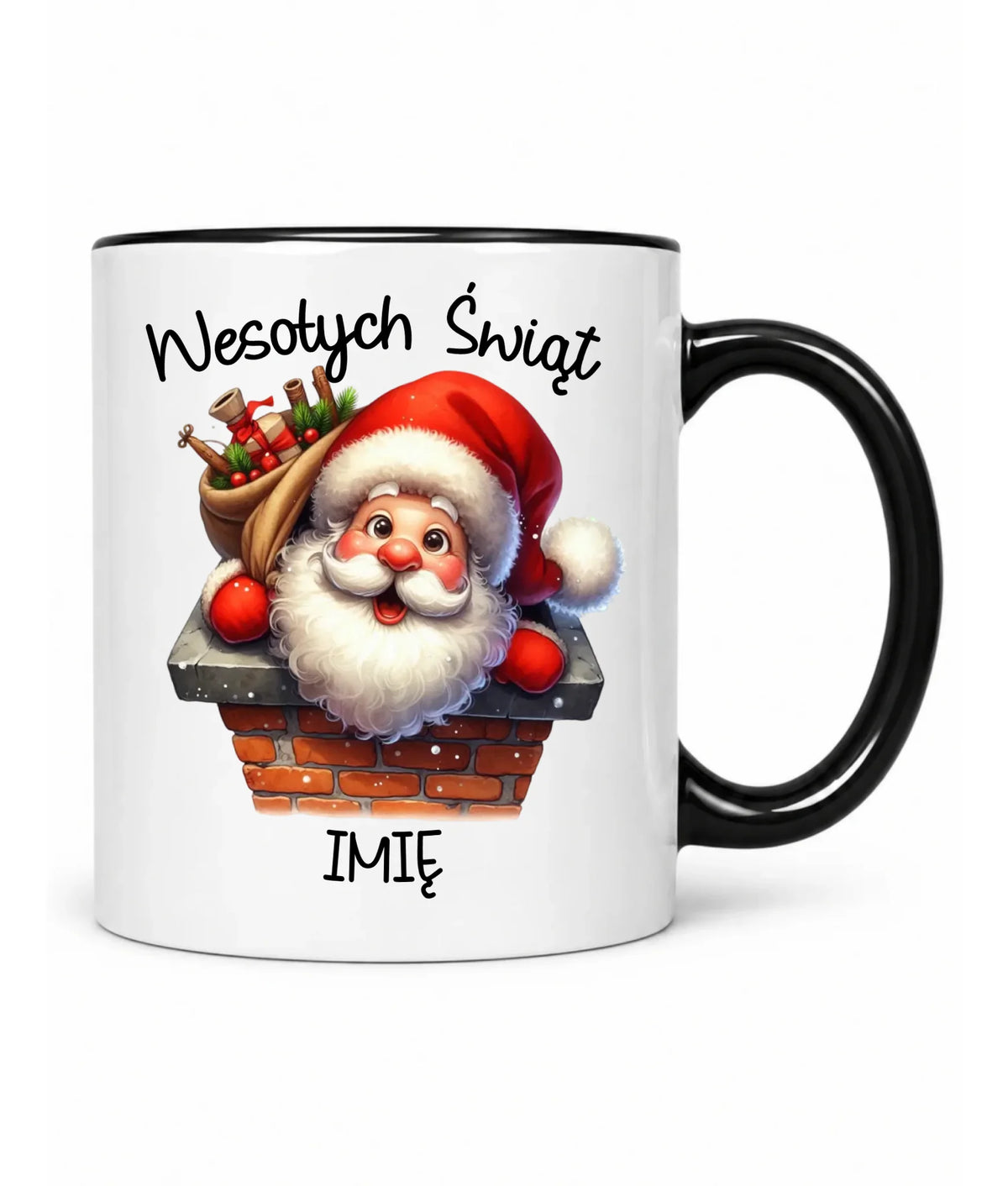 Kubek świąteczny - prezent na Mikołajki Mikołaj - personalizowany BN08