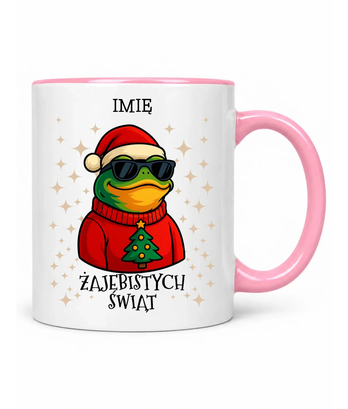 Kubek świąteczny - Żajebistych Świąt - personalizowany BN144