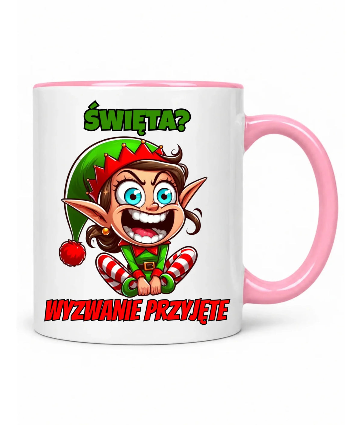 Kubek świąteczny - Skrzat Wyzwanie przyjęte BN100