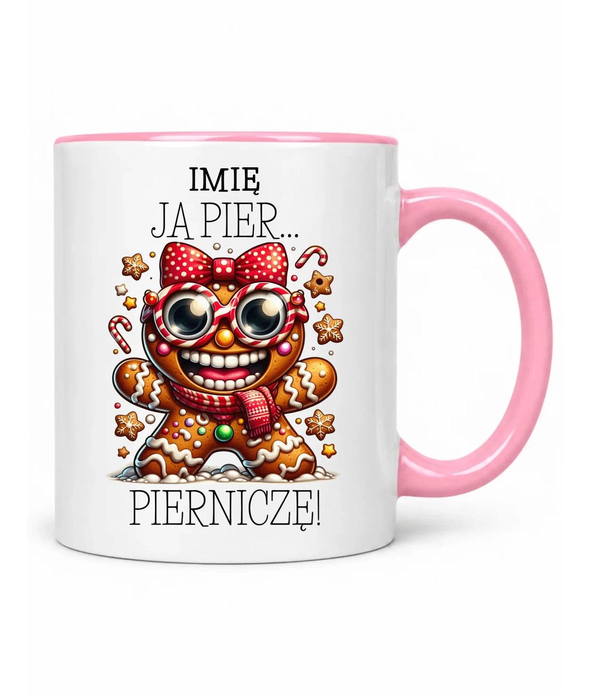 Kubek świąteczny - Babeczka Ja pierniczę - personalizowany BN95