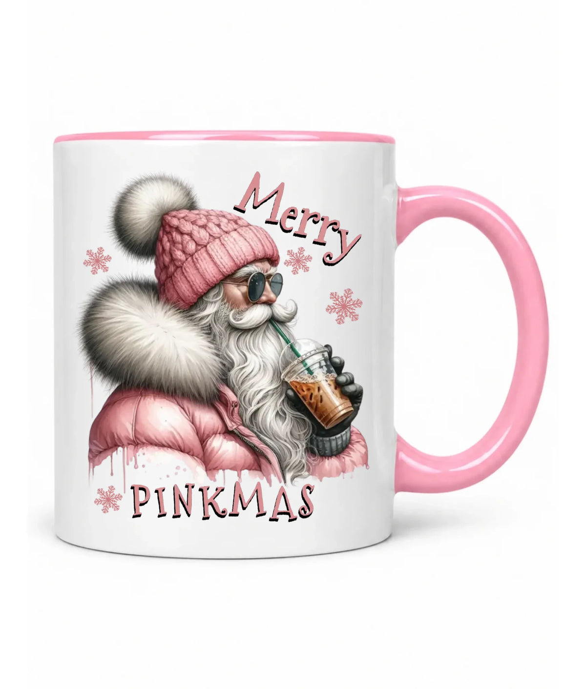Kubek świąteczny - Różowe Święta - Merry pinkmas BN117