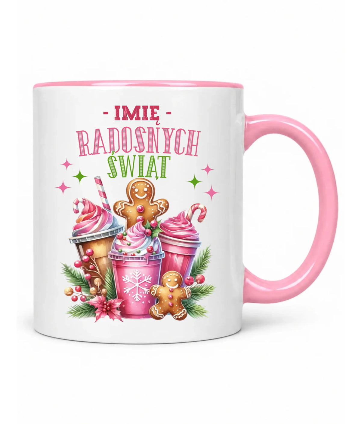 Kubek świąteczny - Radosnych Świąt - personalizowany BN58