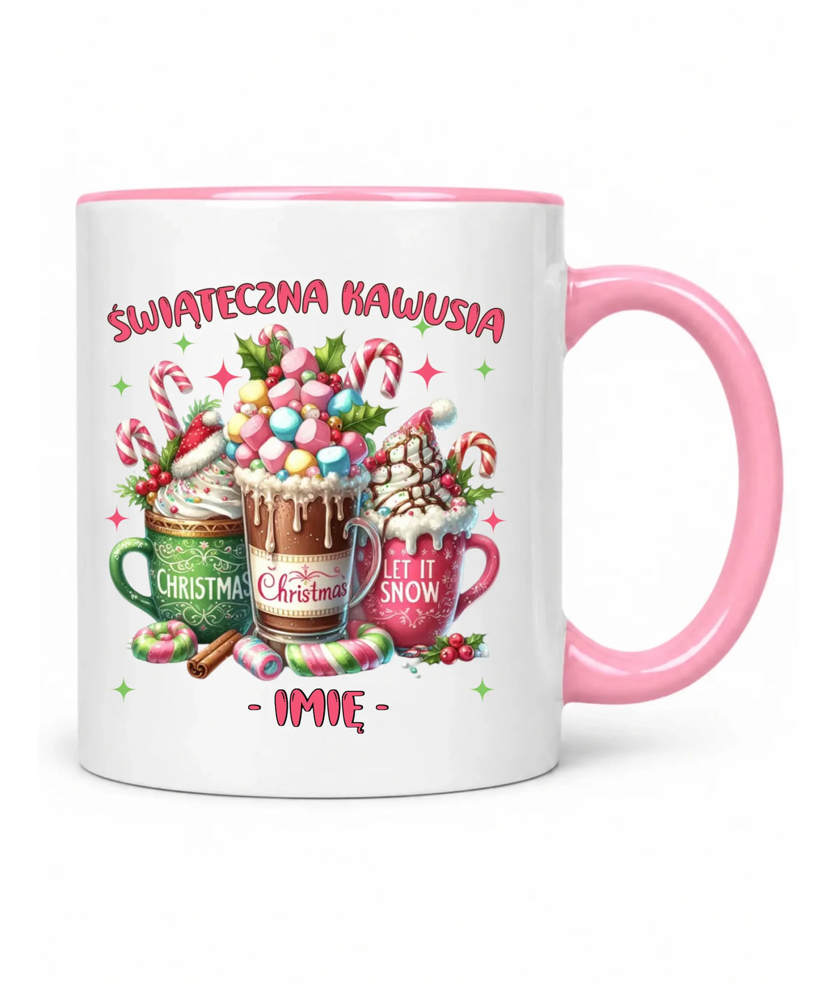 Kubek świąteczny - Świąteczna kawusia - personalizowany BN29