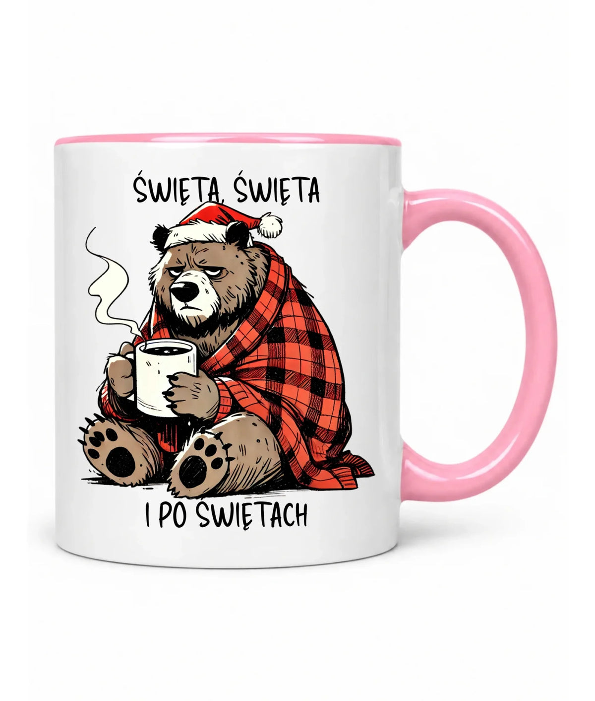 Kubek świąteczny - Miś Święta, święta i po świętach BN16