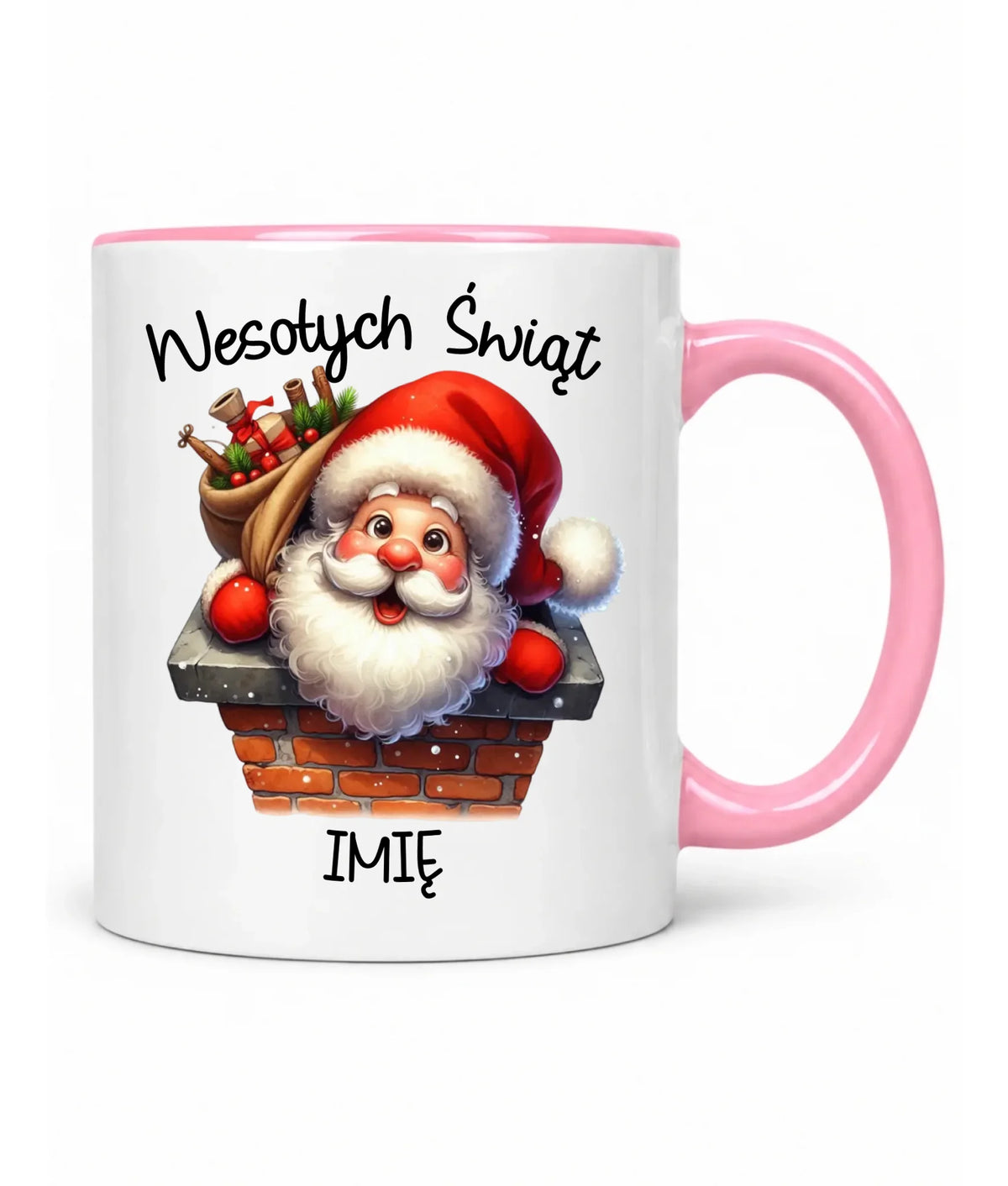 Kubek świąteczny - prezent na Mikołajki Mikołaj - personalizowany BN08