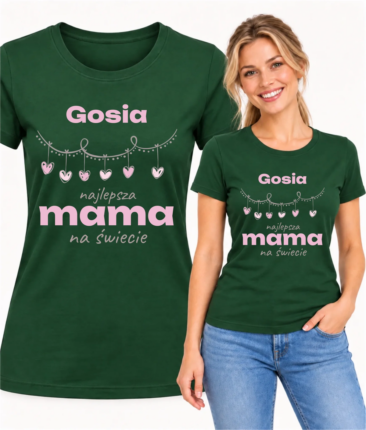 Koszulka dla mamy - Najlepsza Mama - personalizowana DM27