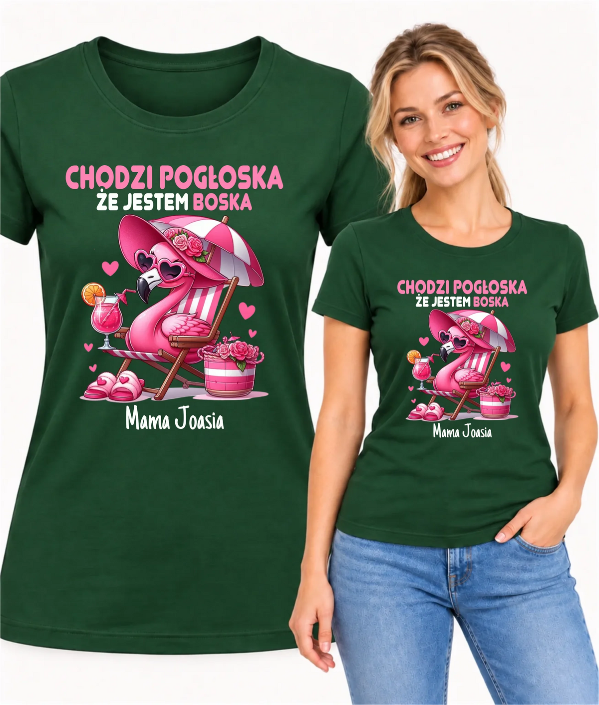 Koszulka dla mamy - Chodzi pogłoska, że jestem boska - personalizowana DM14