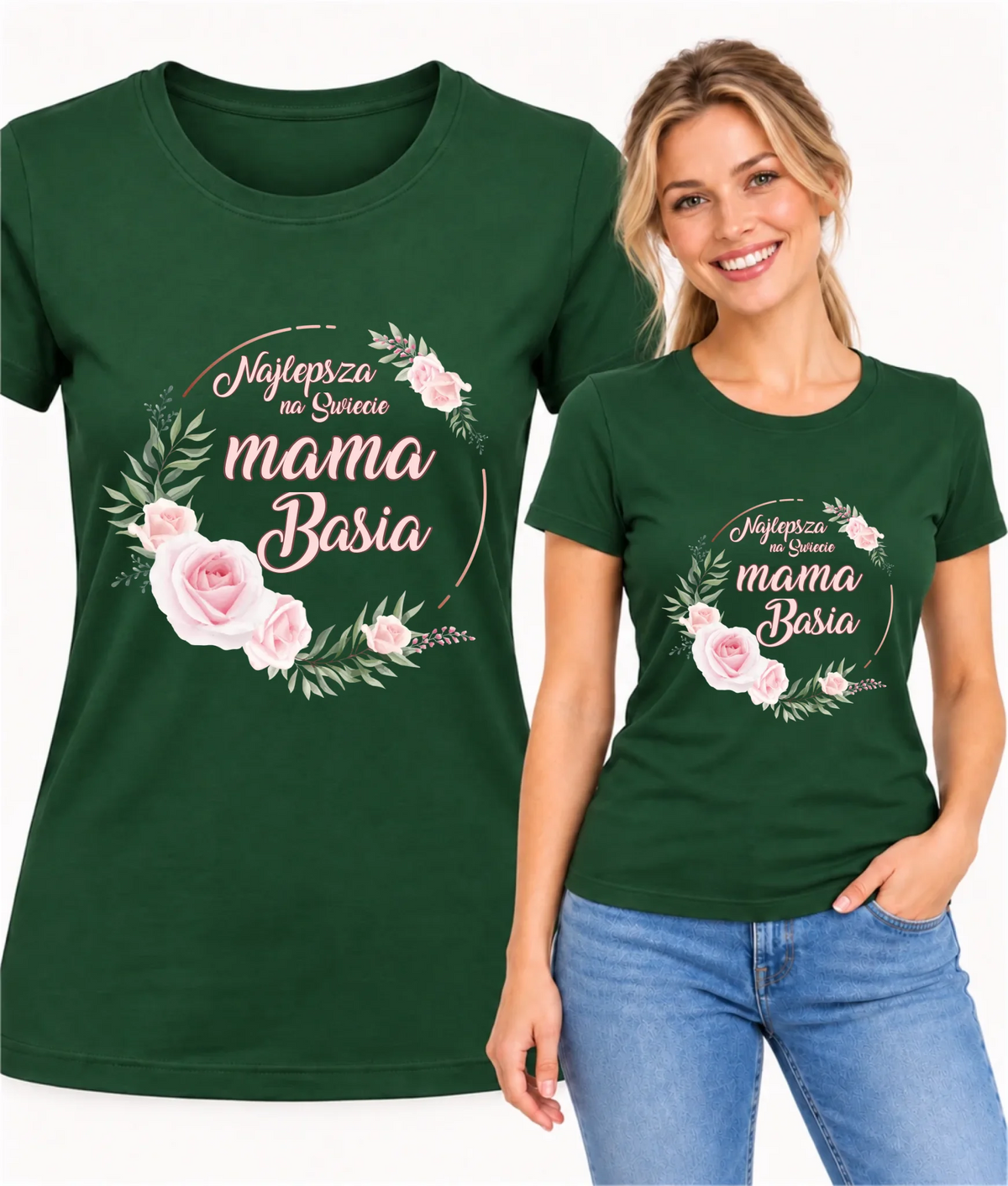 Koszulka dla mamy - Najlepsza na Świecie mama - personalizowana DM17