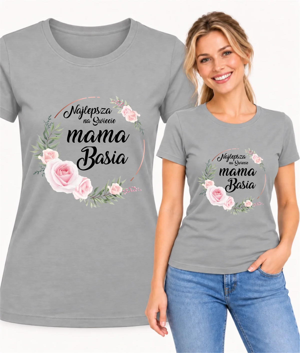Koszulka dla mamy - Najlepsza na Świecie mama - personalizowana DM17
