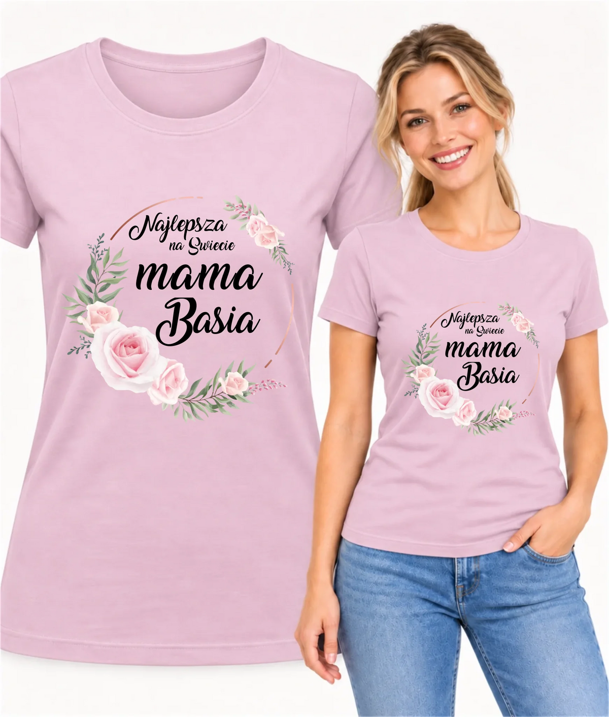 Koszulka dla mamy - Najlepsza na Świecie mama - personalizowana DM17