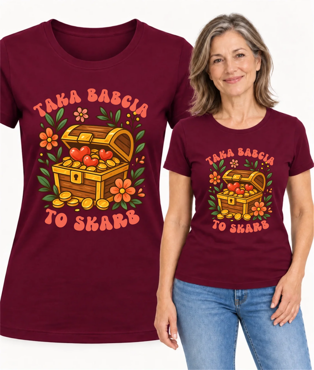 Koszulka dla babci - Taka Babcia to skarb B19