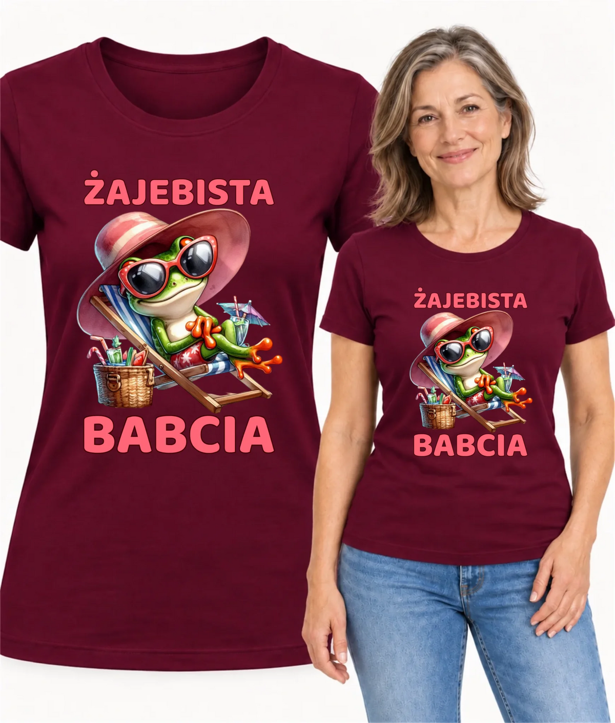 Koszulka dla babci - Żajebista Babcia Żaba B27