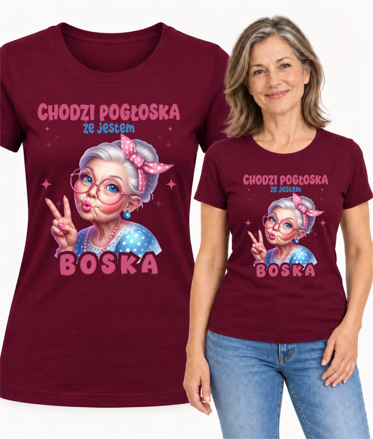 Koszulka dla babci - Chodzi pogłoska, że jestem boska B16
