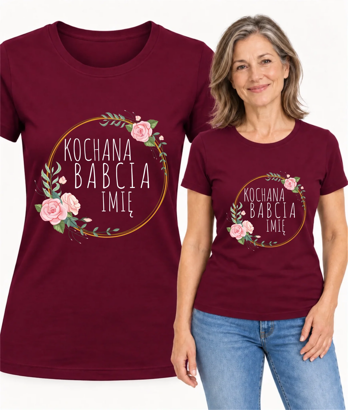Koszulka dla babci - Kochana Babcia - personalizowana B10