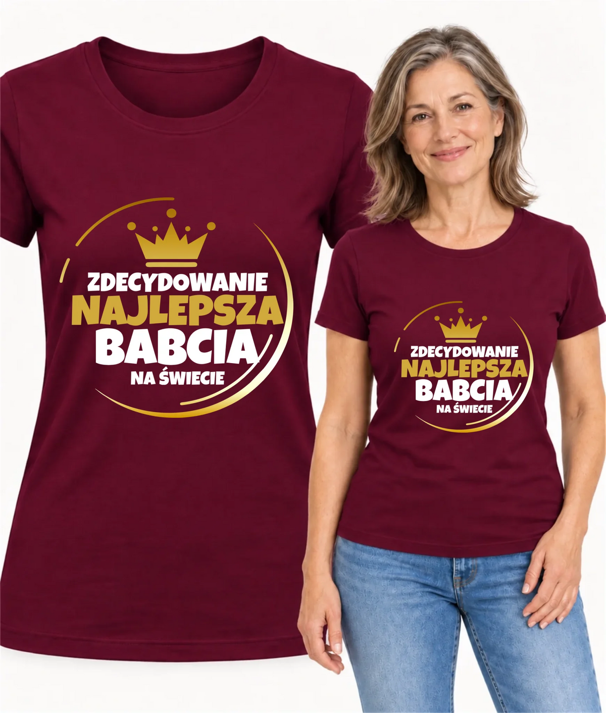 Koszulka dla babci - Zdecydowanie najlepsza babcia B32