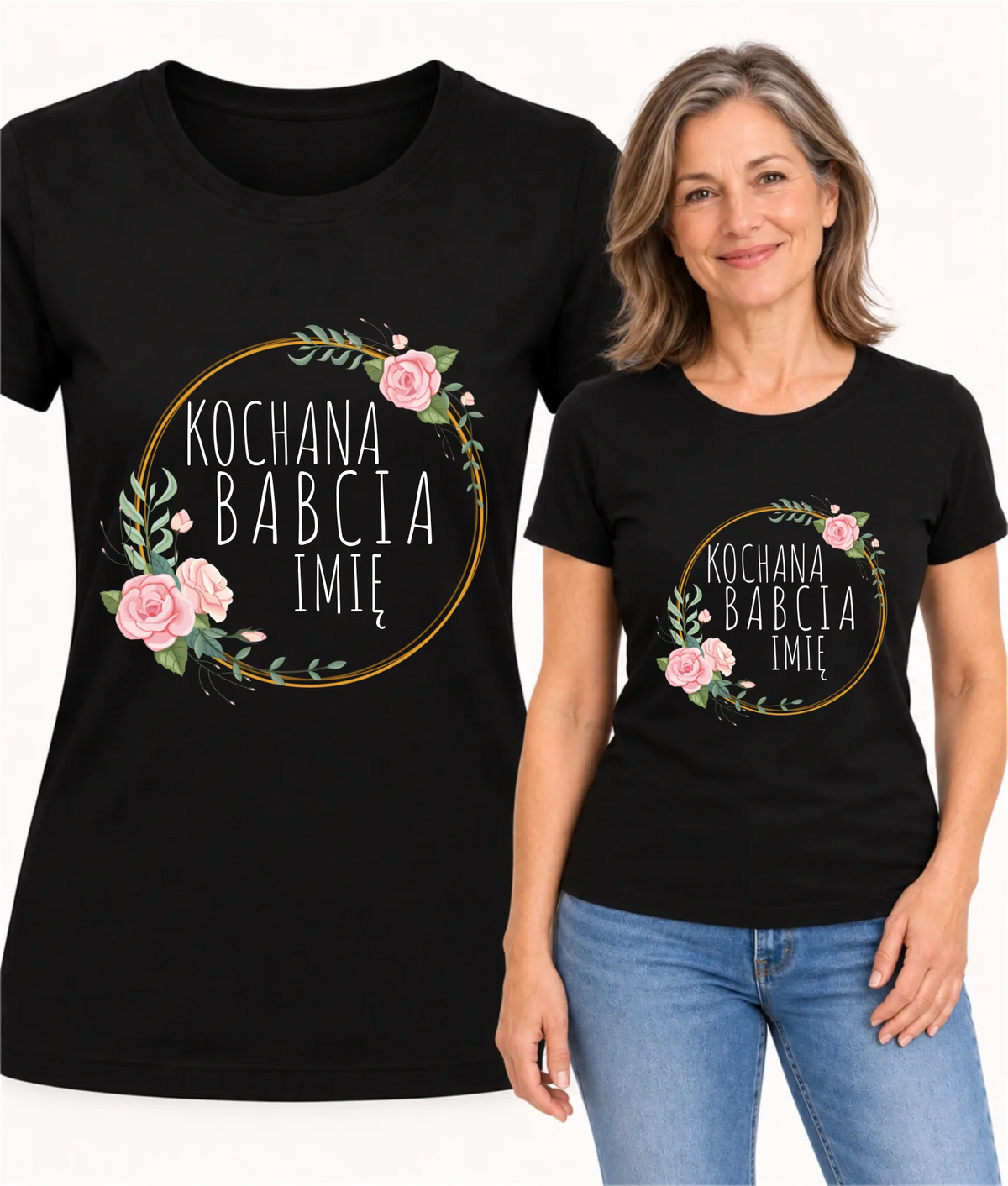 Koszulka dla babci - Kochana Babcia - personalizowana B10