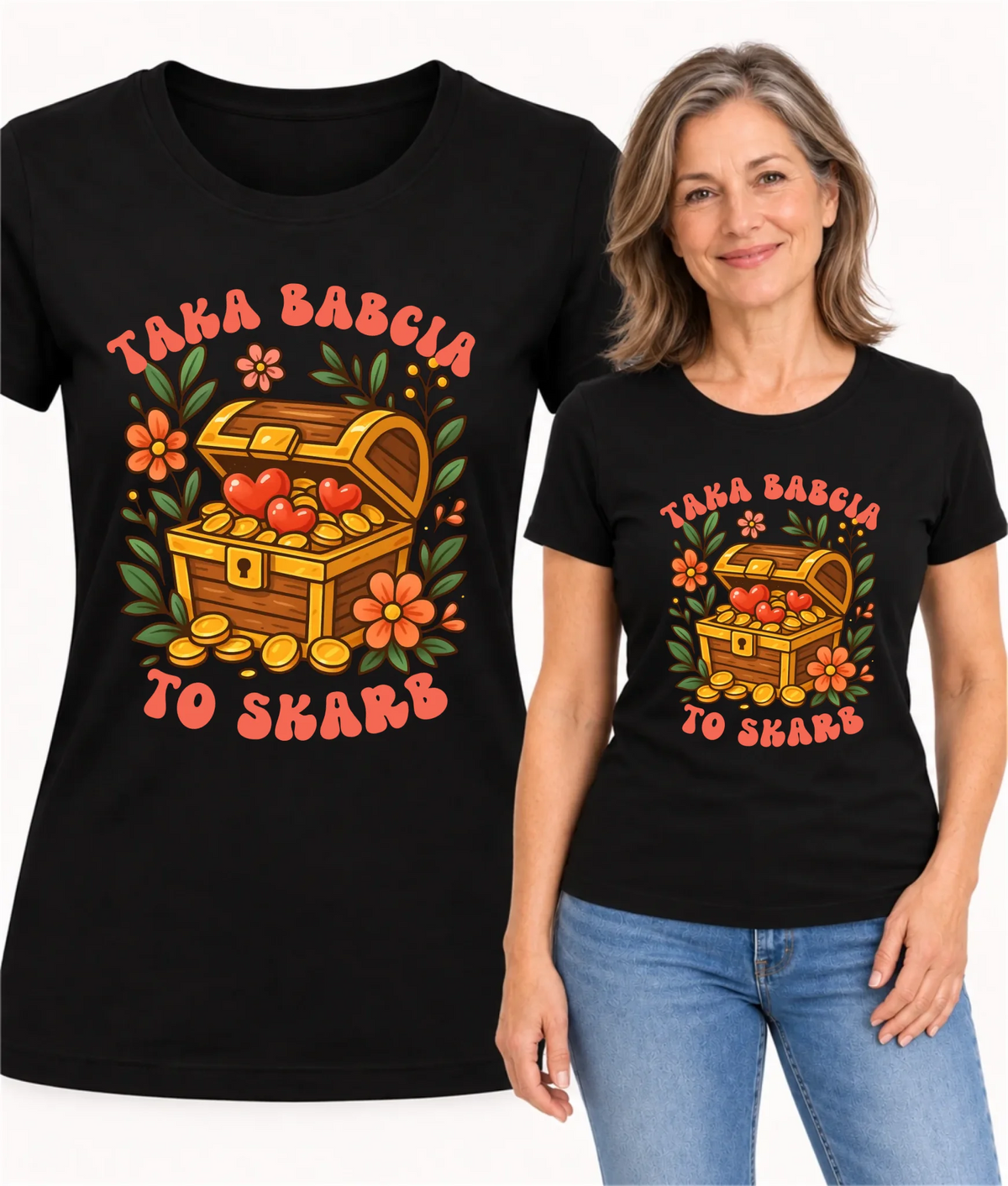 Koszulka dla babci - Taka Babcia to skarb B19