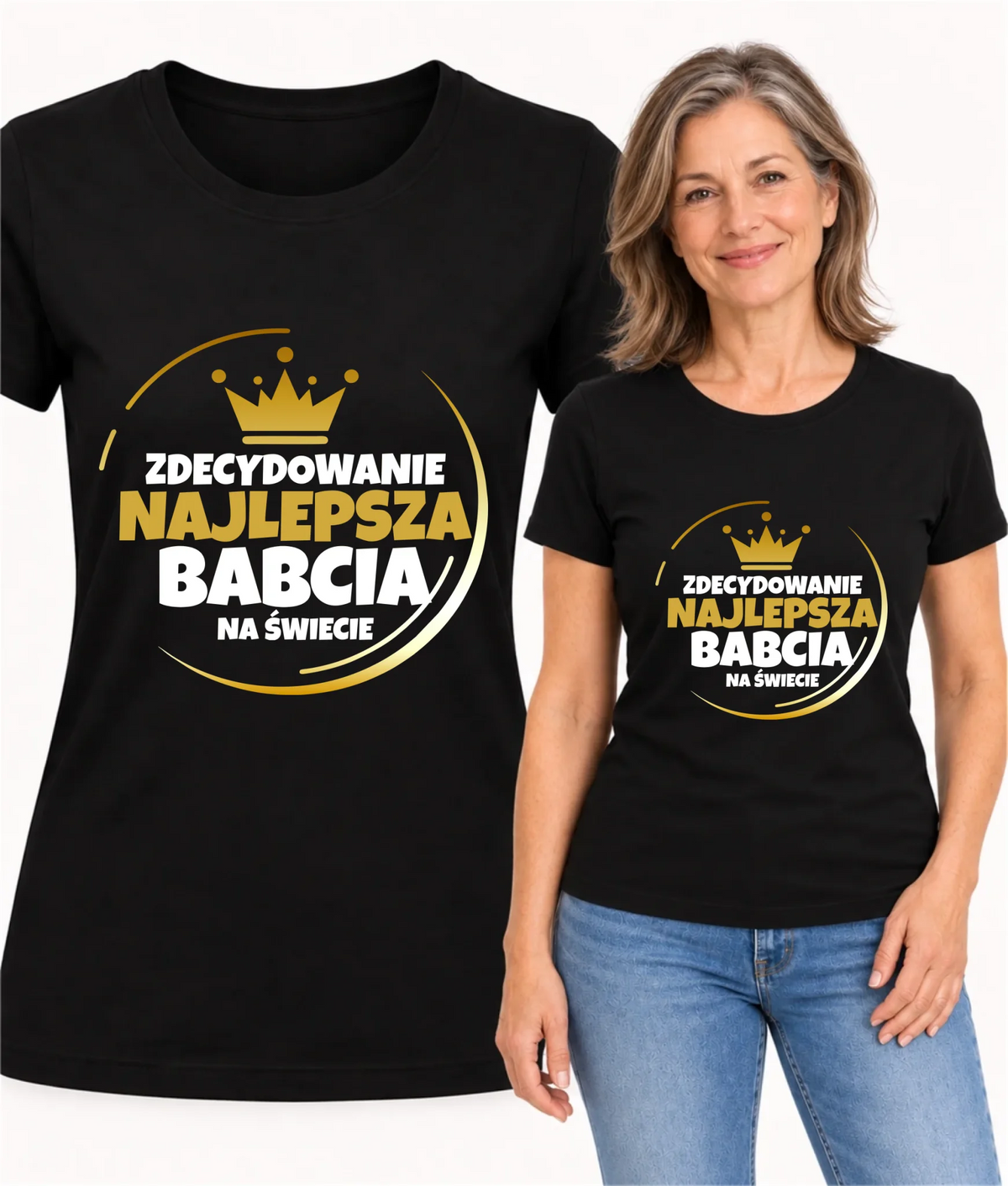 Koszulka dla babci - Zdecydowanie najlepsza babcia B32