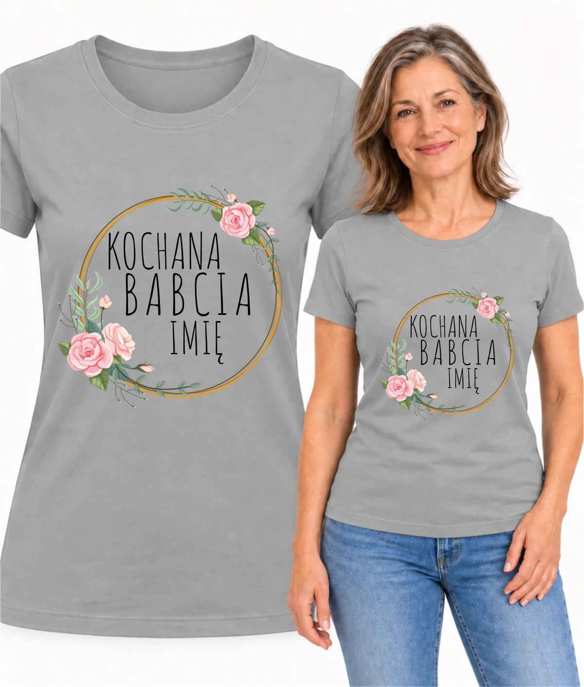 Koszulka dla babci - Kochana Babcia - personalizowana B10