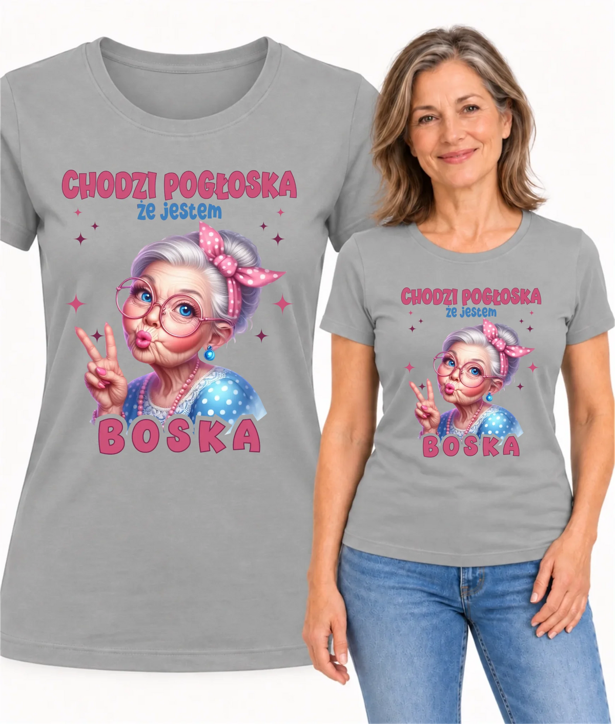 Koszulka dla babci - Chodzi pogłoska, że jestem boska B16