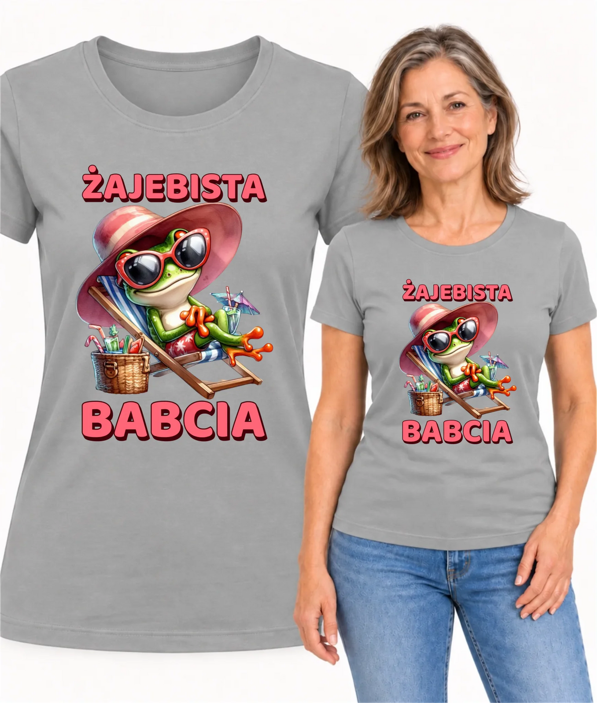 Koszulka dla babci - Żajebista Babcia Żaba B27