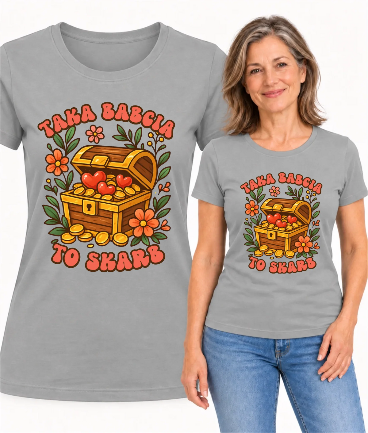 Koszulka dla babci - Taka Babcia to skarb B19