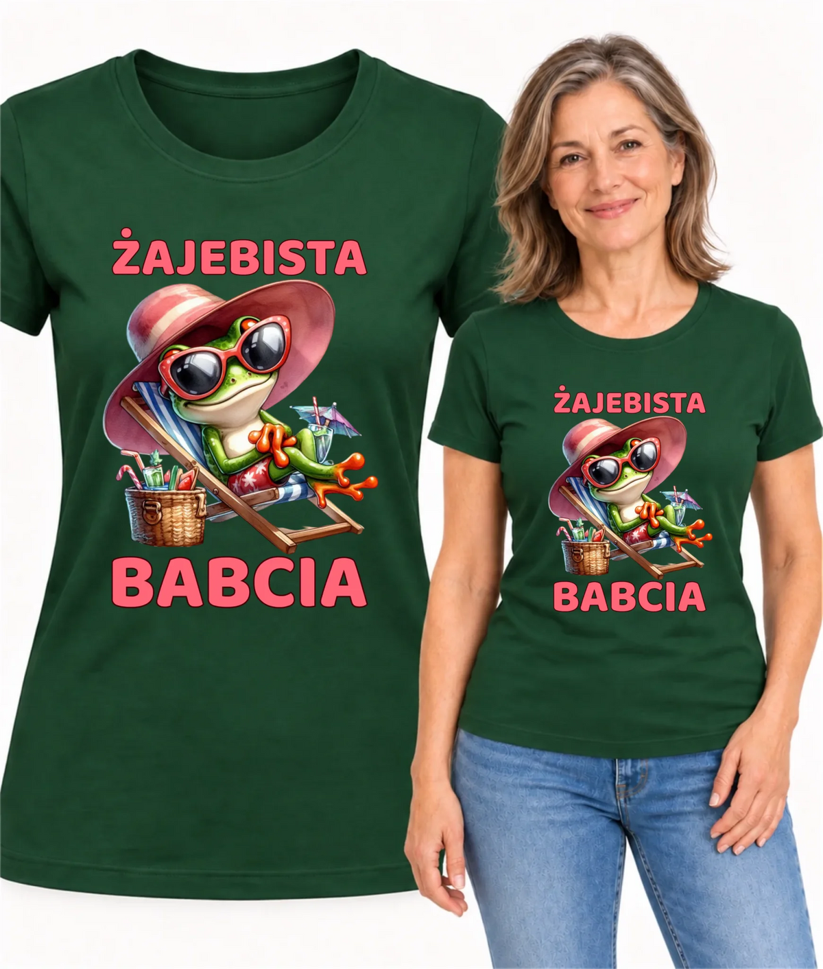 Koszulka dla babci - Żajebista Babcia Żaba B27