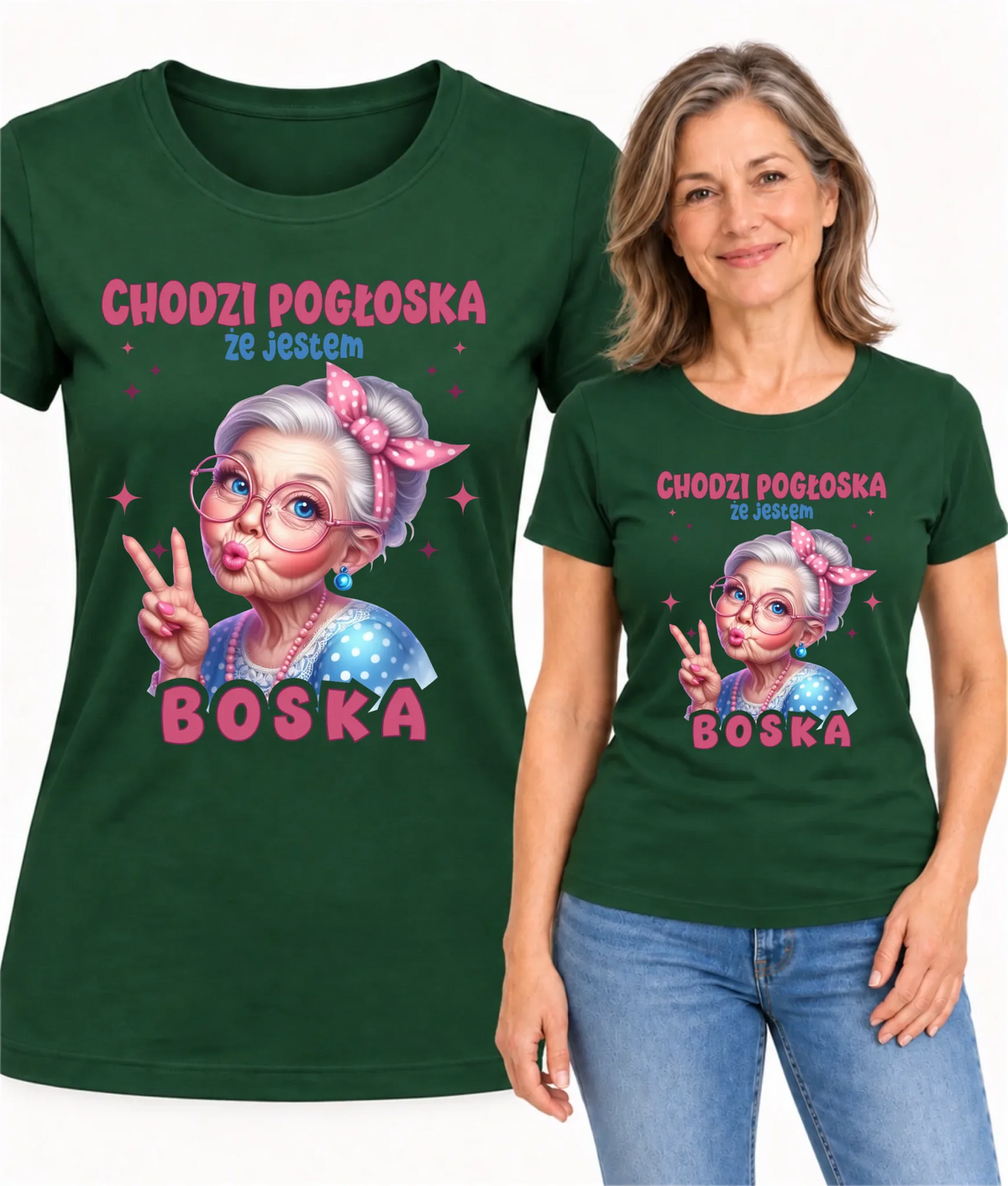 Koszulka dla babci - Chodzi pogłoska, że jestem boska B16