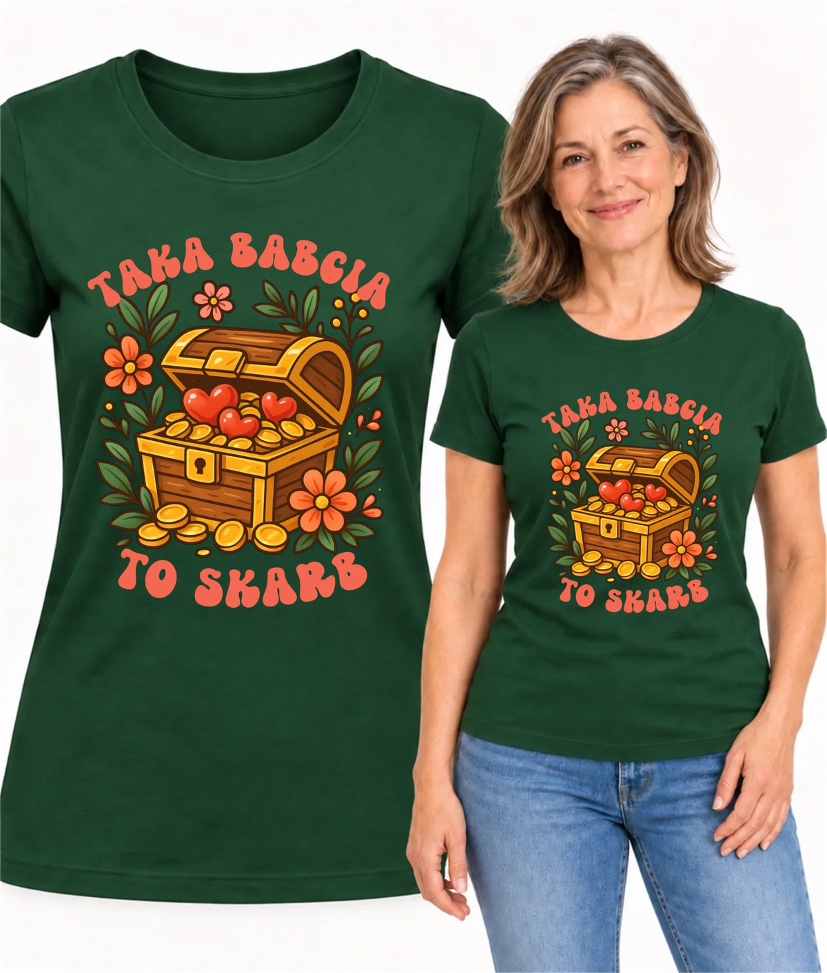 Koszulka dla babci - Taka Babcia to skarb B19