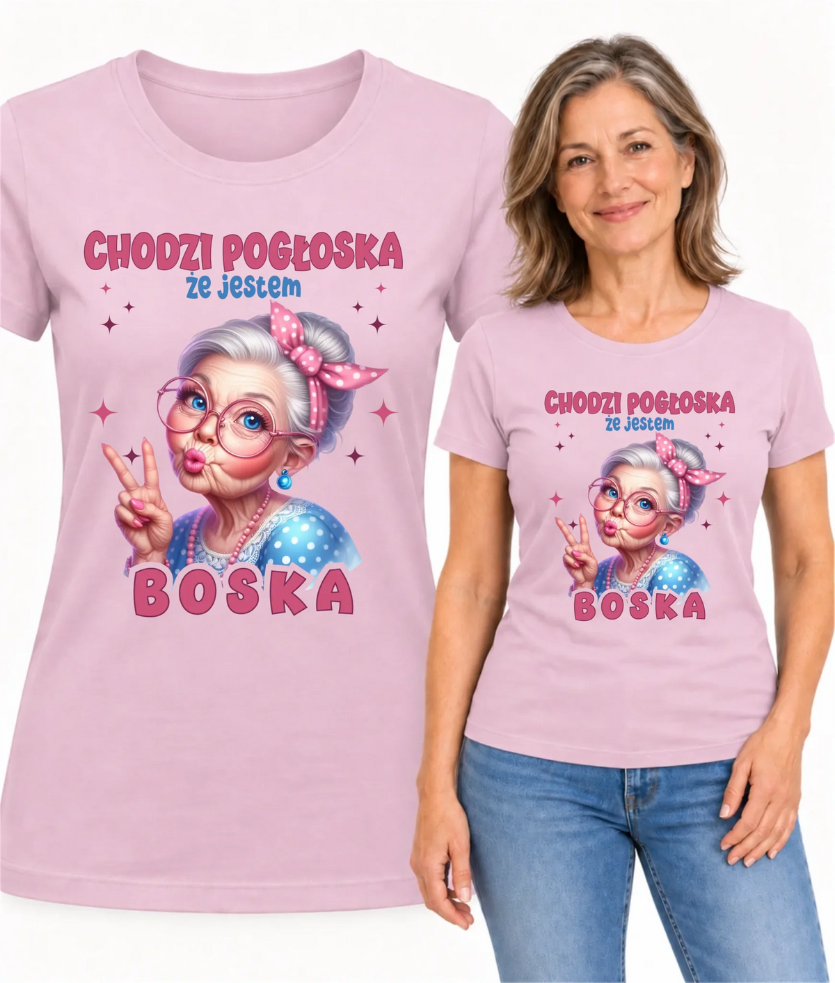 Koszulka dla babci - Chodzi pogłoska, że jestem boska B16