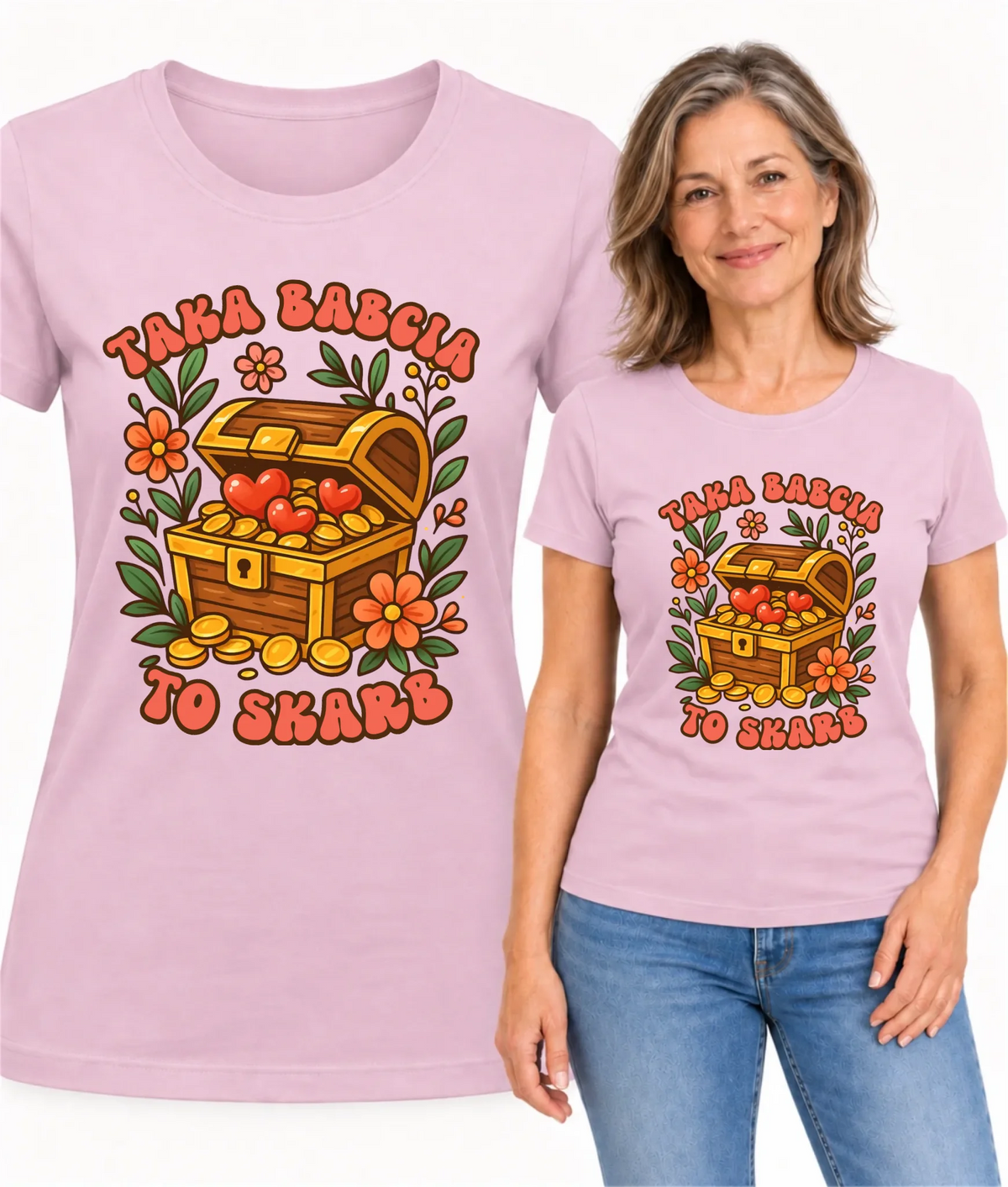 Koszulka dla babci - Taka Babcia to skarb B19