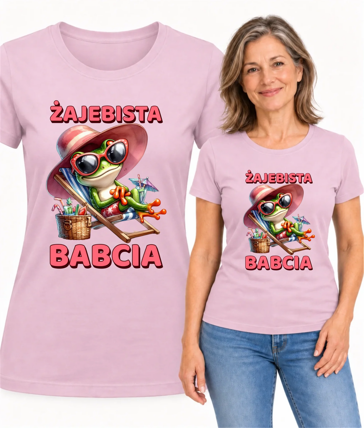 Koszulka dla babci - Żajebista Babcia Żaba B27