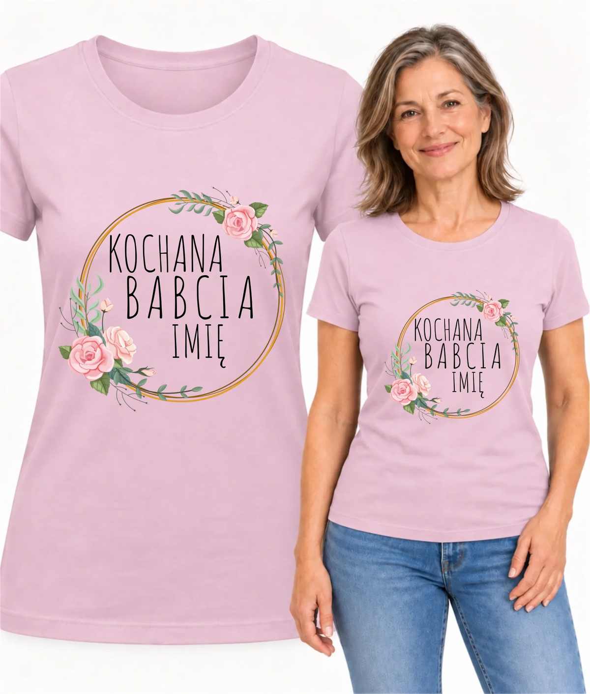 Koszulka dla babci - Kochana Babcia - personalizowana B10