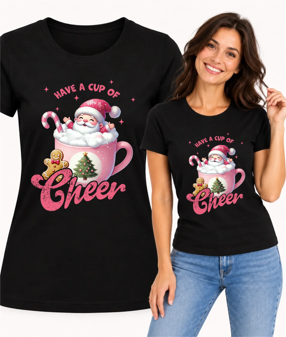 Koszulka damska świąteczna - Have a cup of cheer BN53