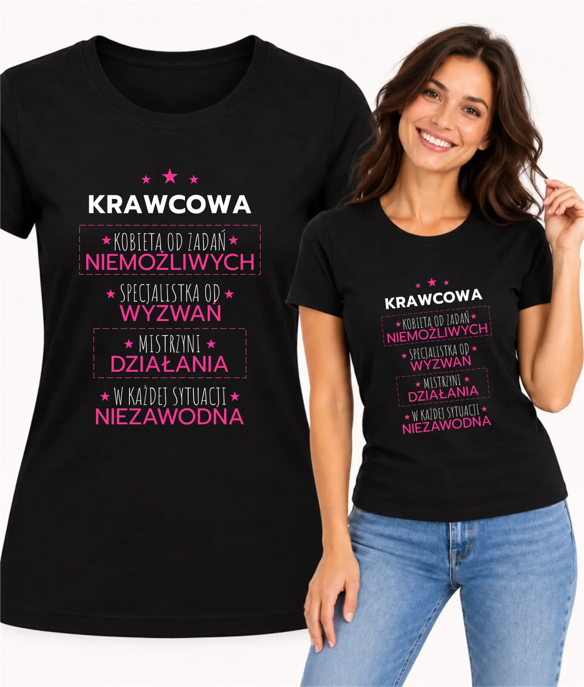 Koszulka damska szyciowa dla krawcowej - Kobieta od zadań niemożliwych HS29