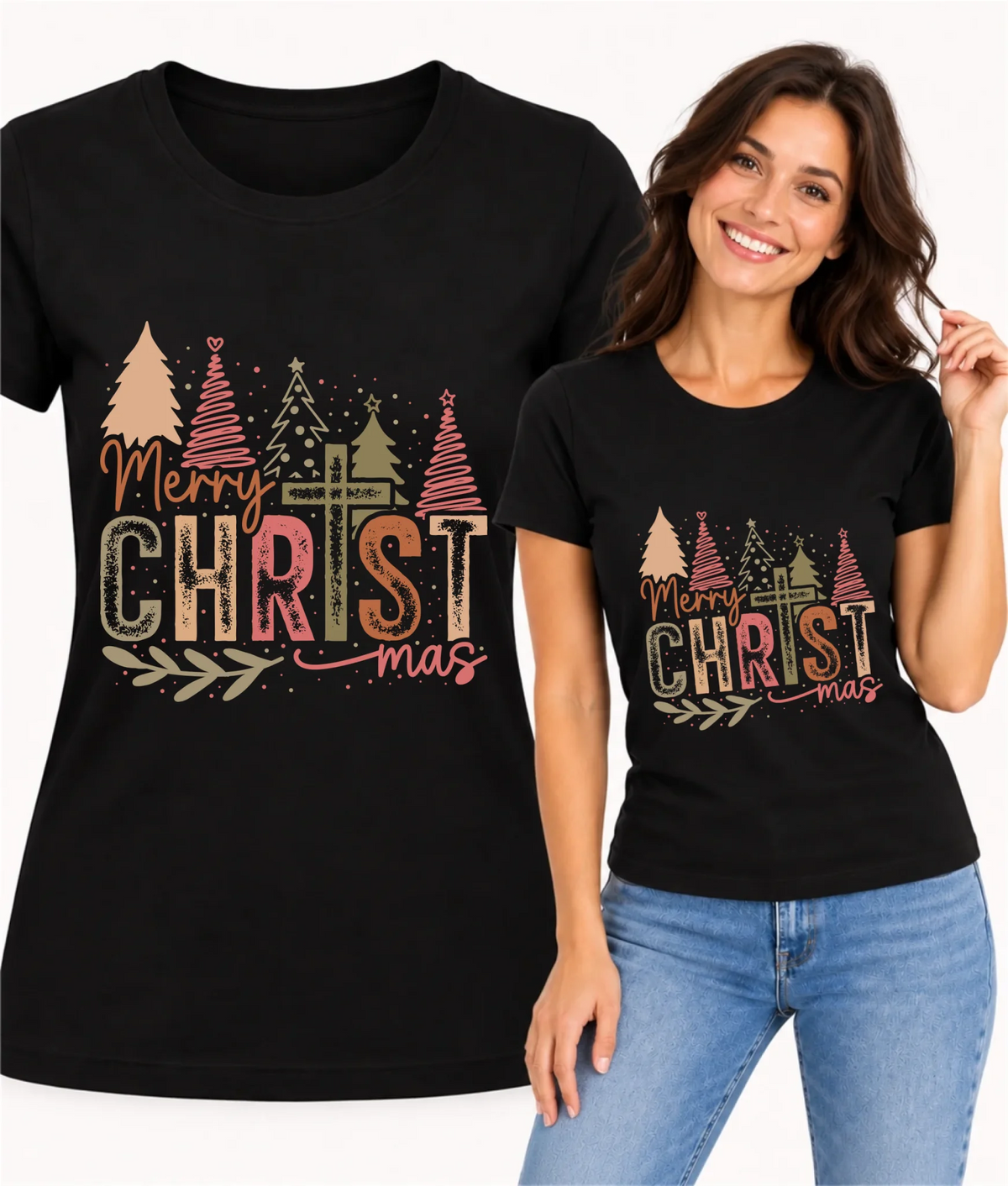 Koszulka damska świąteczna - Merry Christmas BN01