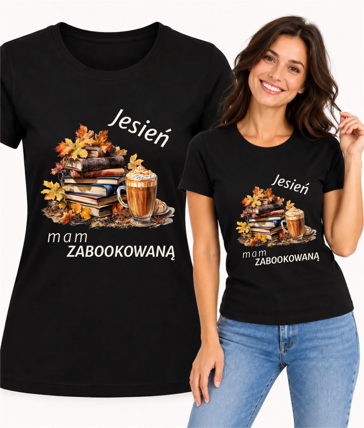 Koszulka damska jesienna - Jesień mam zabookowaną JS28