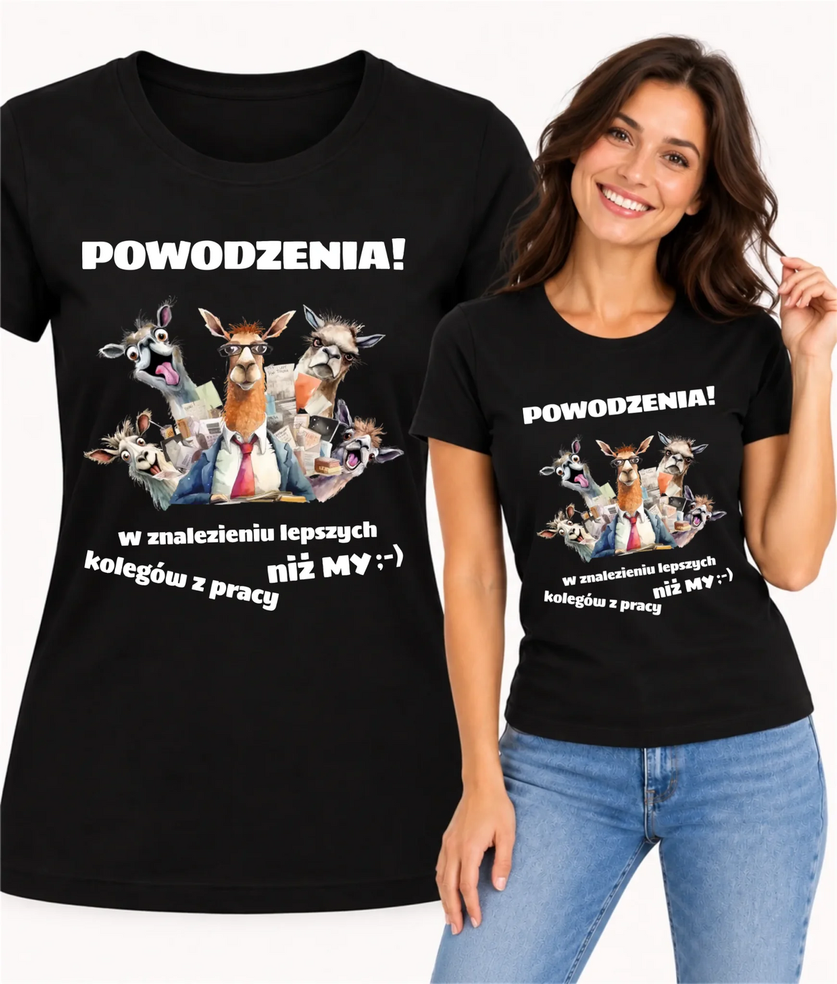 Koszulka damska na odejście z pracy - Powodzenia w znalezieniu lepszych kolegów