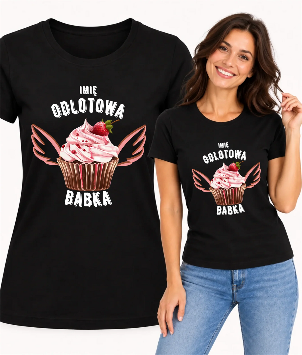 Koszulka damska - Odlotowa babka - personalizowana DZ06