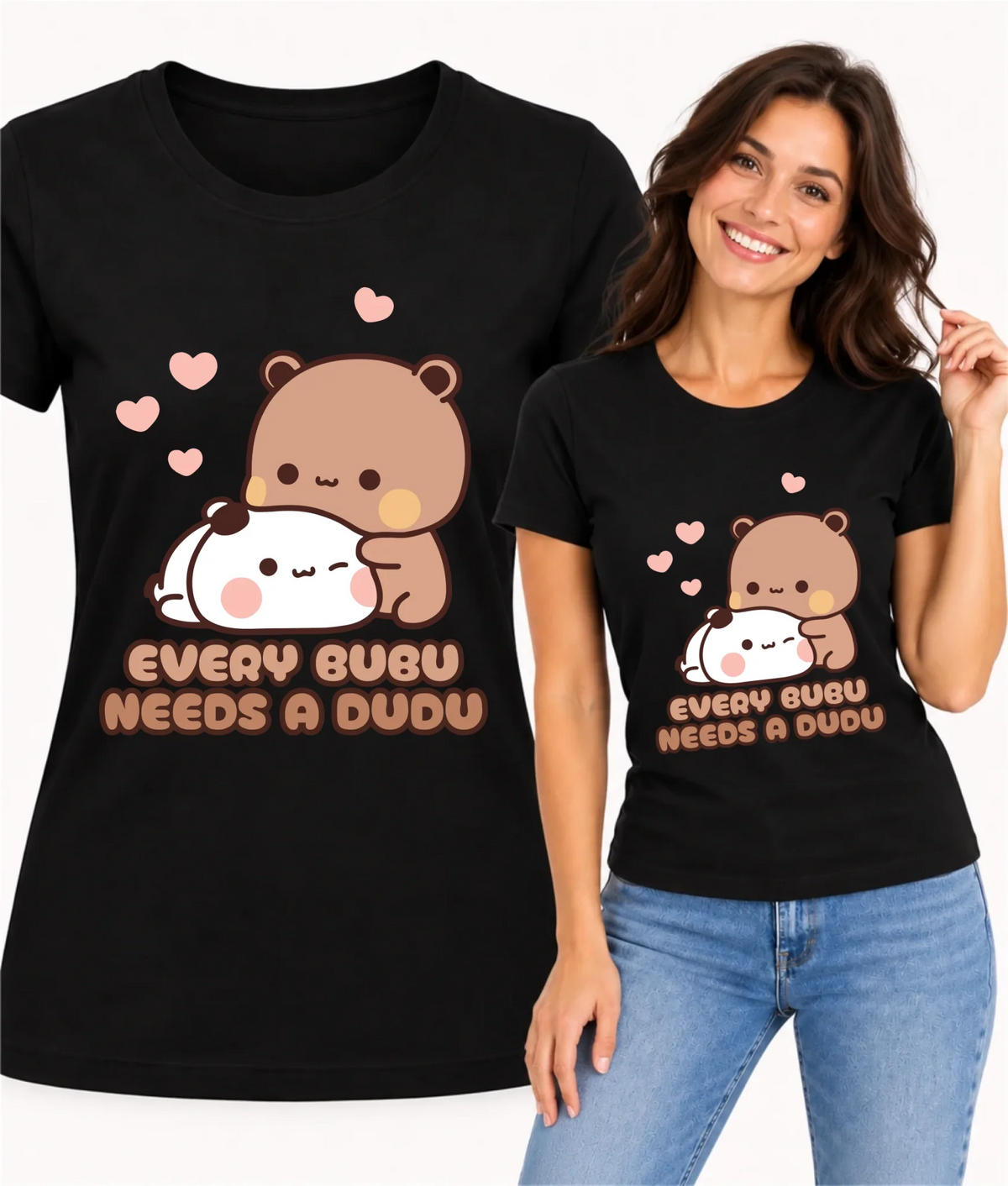 Koszulka damska dla par - Every Bubu needs a Dudu W33